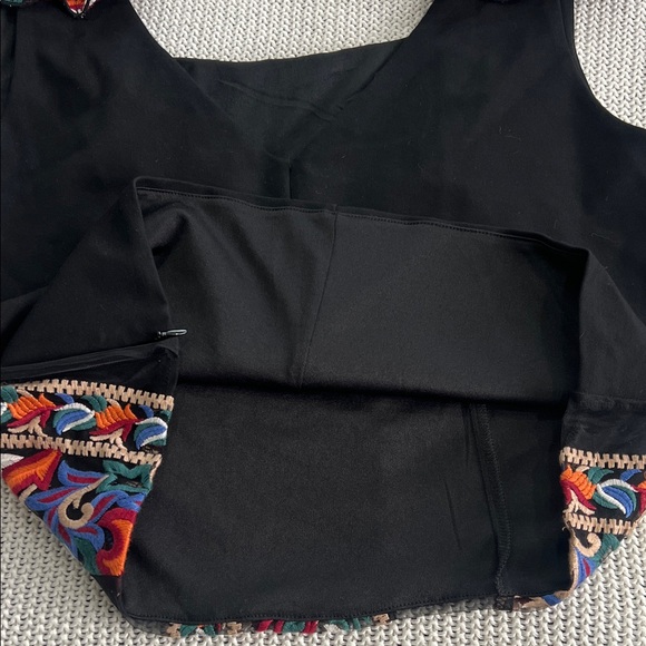 Anthropologie Eva Franco Colorful Embroidered Corset Blouse - Picture 7 of 11